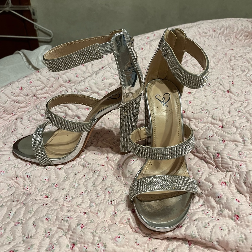 Silver heels